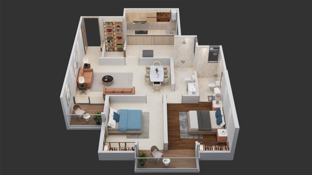 2 BHK Plan