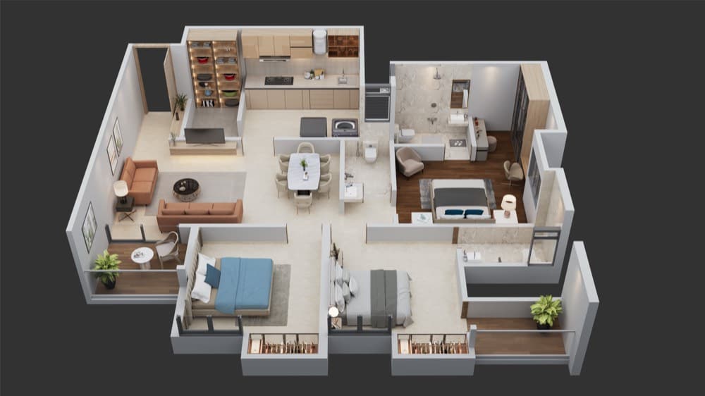 3 BHK Plan